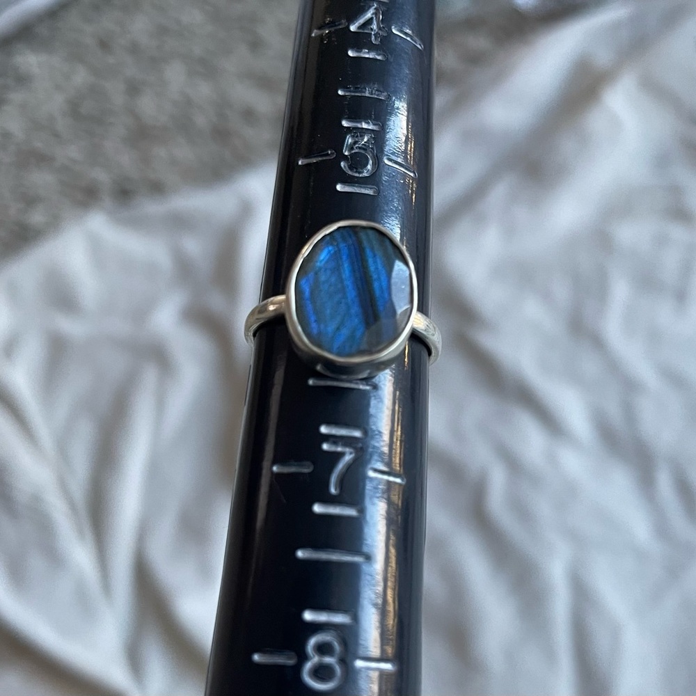 Sterling Silver Labradorite Ring